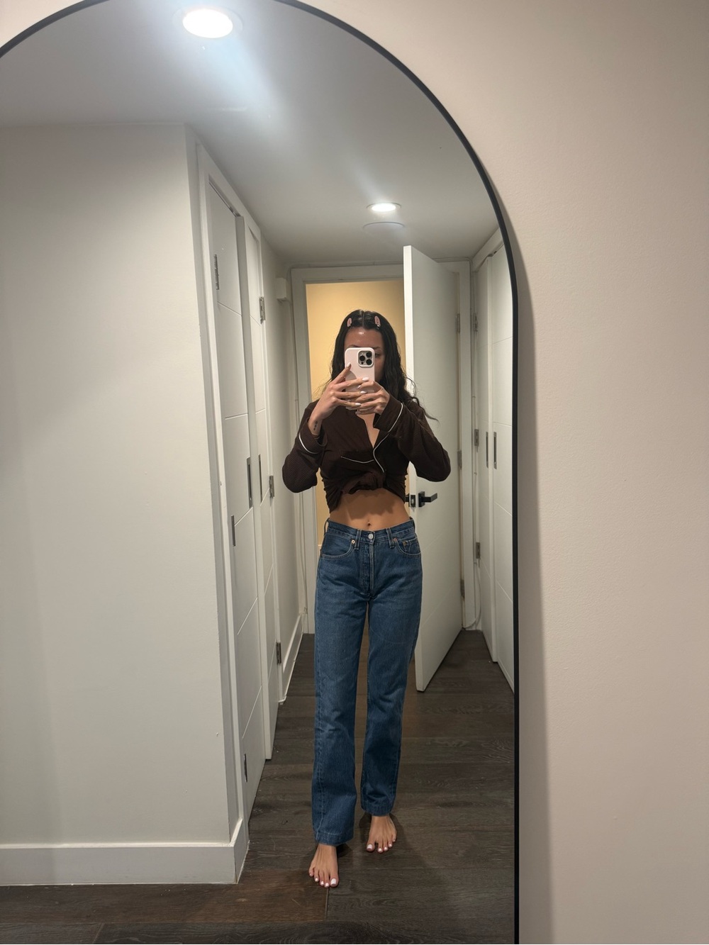 Paris Thrifted Levi's Dark Blue Skinny High-Rise Jeans